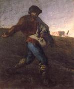 Gustave Courbet The Sower oil on canvas